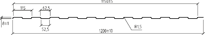 Чертеж профлист С8